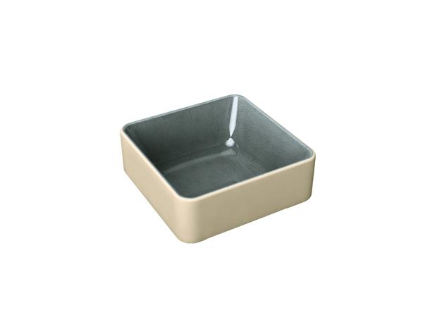 NARA skål kvadratisk høy Grå Steingods - L:90mm B:90mm H:43mm 0,19ltr